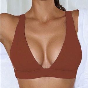 V Neck Bikini Top